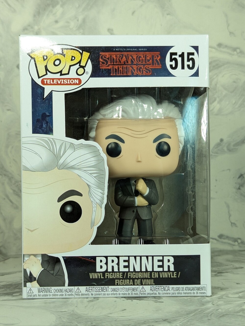 Funko Pop Stranger Things Brenner 515, NIB, Minor Rear Box Damage